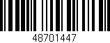 Código de barras (EAN, GTIN, SKU, ISBN): '48701447'