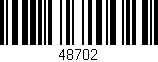Código de barras (EAN, GTIN, SKU, ISBN): '48702'