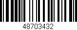 Código de barras (EAN, GTIN, SKU, ISBN): '48703432'