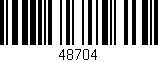 Código de barras (EAN, GTIN, SKU, ISBN): '48704'