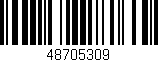 Código de barras (EAN, GTIN, SKU, ISBN): '48705309'