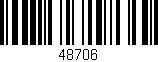 Código de barras (EAN, GTIN, SKU, ISBN): '48706'