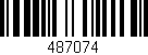 Código de barras (EAN, GTIN, SKU, ISBN): '487074'