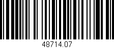 Código de barras (EAN, GTIN, SKU, ISBN): '48714.07'