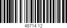 Código de barras (EAN, GTIN, SKU, ISBN): '48714.12'
