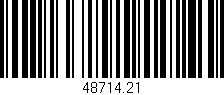 Código de barras (EAN, GTIN, SKU, ISBN): '48714.21'