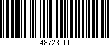 Código de barras (EAN, GTIN, SKU, ISBN): '48723.00'