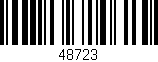 Código de barras (EAN, GTIN, SKU, ISBN): '48723'