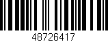 Código de barras (EAN, GTIN, SKU, ISBN): '48726417'
