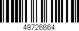 Código de barras (EAN, GTIN, SKU, ISBN): '48726664'