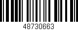 Código de barras (EAN, GTIN, SKU, ISBN): '48730663'