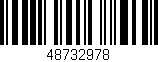 Código de barras (EAN, GTIN, SKU, ISBN): '48732978'