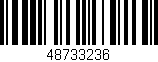 Código de barras (EAN, GTIN, SKU, ISBN): '48733236'