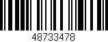 Código de barras (EAN, GTIN, SKU, ISBN): '48733478'
