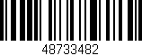 Código de barras (EAN, GTIN, SKU, ISBN): '48733482'