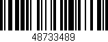 Código de barras (EAN, GTIN, SKU, ISBN): '48733489'