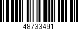 Código de barras (EAN, GTIN, SKU, ISBN): '48733491'