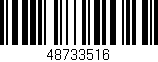 Código de barras (EAN, GTIN, SKU, ISBN): '48733516'