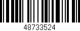 Código de barras (EAN, GTIN, SKU, ISBN): '48733524'