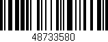 Código de barras (EAN, GTIN, SKU, ISBN): '48733580'