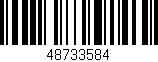 Código de barras (EAN, GTIN, SKU, ISBN): '48733584'