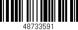 Código de barras (EAN, GTIN, SKU, ISBN): '48733591'