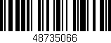 Código de barras (EAN, GTIN, SKU, ISBN): '48735066'