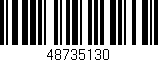 Código de barras (EAN, GTIN, SKU, ISBN): '48735130'
