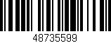 Código de barras (EAN, GTIN, SKU, ISBN): '48735599'