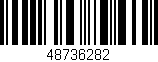 Código de barras (EAN, GTIN, SKU, ISBN): '48736282'