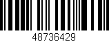 Código de barras (EAN, GTIN, SKU, ISBN): '48736429'