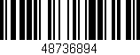 Código de barras (EAN, GTIN, SKU, ISBN): '48736894'