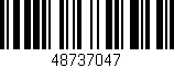 Código de barras (EAN, GTIN, SKU, ISBN): '48737047'