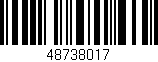 Código de barras (EAN, GTIN, SKU, ISBN): '48738017'