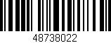 Código de barras (EAN, GTIN, SKU, ISBN): '48738022'