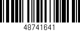 Código de barras (EAN, GTIN, SKU, ISBN): '48741641'