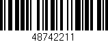 Código de barras (EAN, GTIN, SKU, ISBN): '48742211'