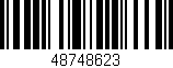 Código de barras (EAN, GTIN, SKU, ISBN): '48748623'