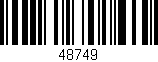 Código de barras (EAN, GTIN, SKU, ISBN): '48749'
