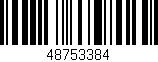 Código de barras (EAN, GTIN, SKU, ISBN): '48753384'