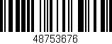 Código de barras (EAN, GTIN, SKU, ISBN): '48753676'