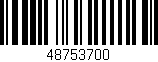 Código de barras (EAN, GTIN, SKU, ISBN): '48753700'