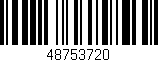 Código de barras (EAN, GTIN, SKU, ISBN): '48753720'