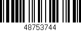 Código de barras (EAN, GTIN, SKU, ISBN): '48753744'
