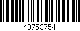 Código de barras (EAN, GTIN, SKU, ISBN): '48753754'