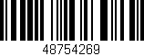 Código de barras (EAN, GTIN, SKU, ISBN): '48754269'