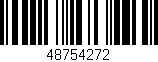 Código de barras (EAN, GTIN, SKU, ISBN): '48754272'