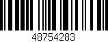 Código de barras (EAN, GTIN, SKU, ISBN): '48754283'