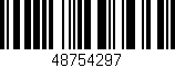 Código de barras (EAN, GTIN, SKU, ISBN): '48754297'