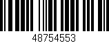 Código de barras (EAN, GTIN, SKU, ISBN): '48754553'